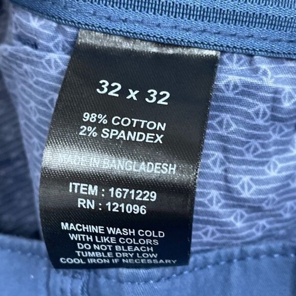 English Laundry Mens Slim Fit Blue Chino Pants Size 32x32 a0063 - Picture 7 of 9